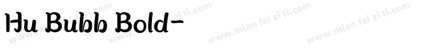 Hu Bubb Bold字体转换